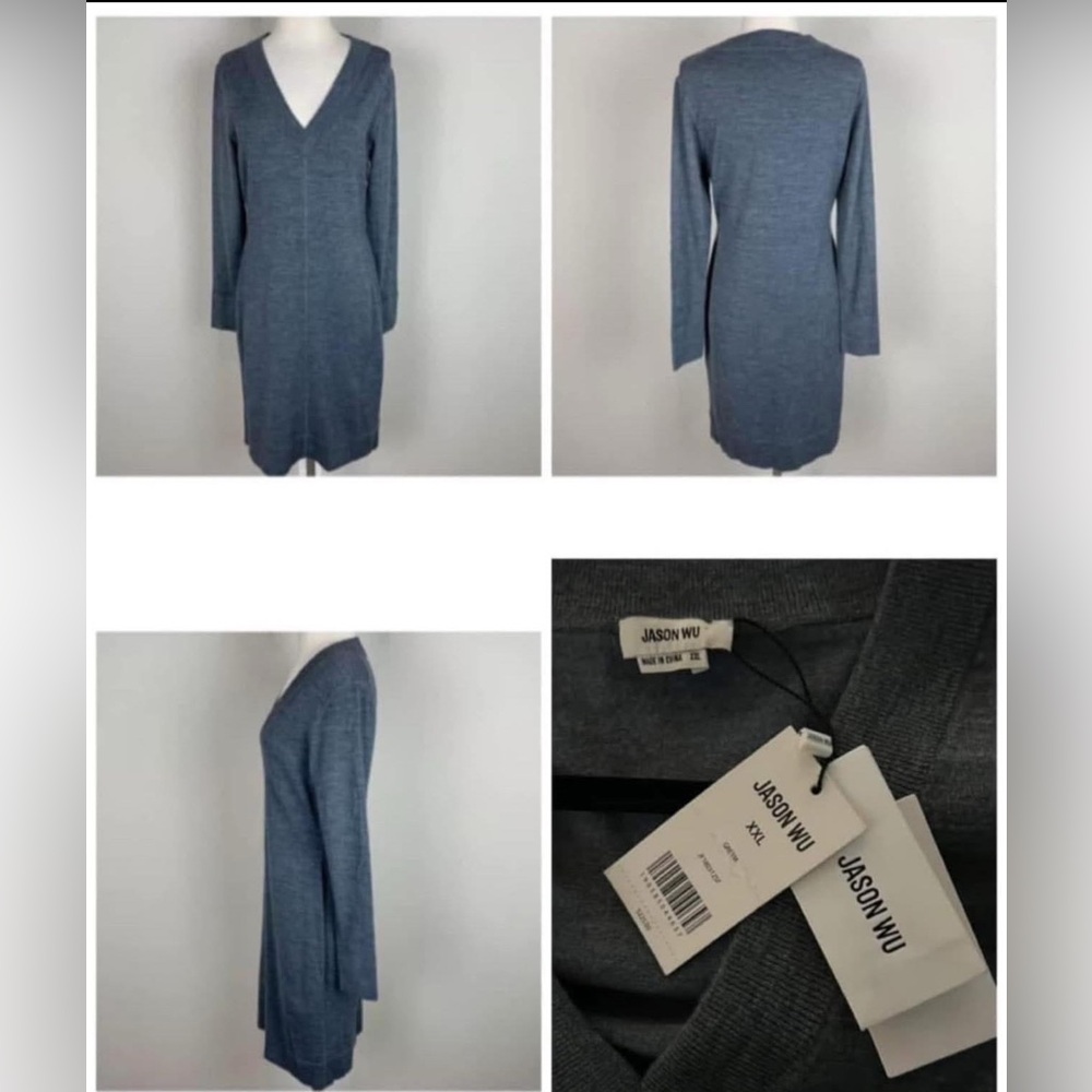 NWT Jason Wu Merino Blend Knit Dress Classic “Silent luxury” XL/XXL